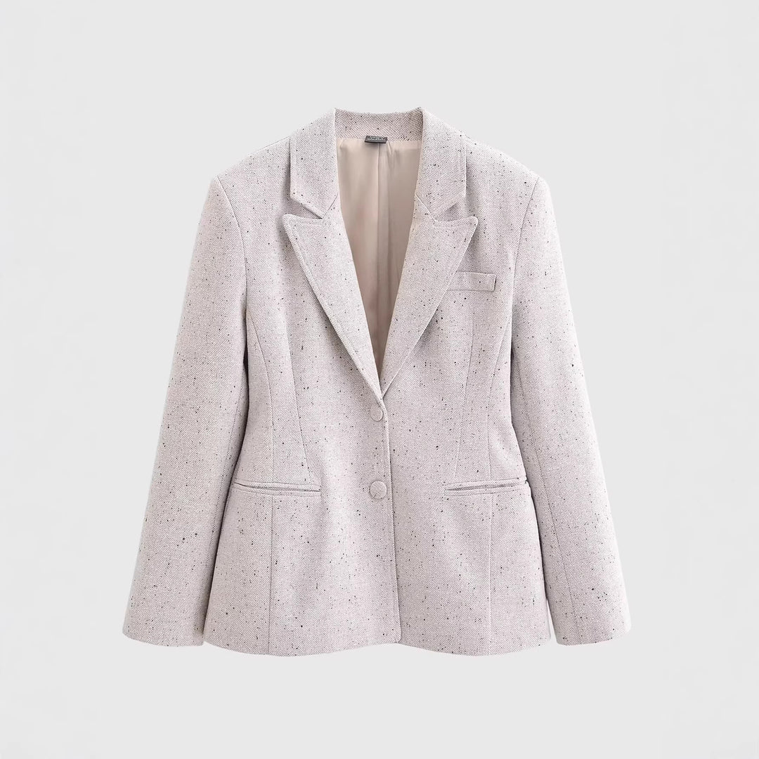 Damen Taillierter Bouclé‑Blazer mit Wiener Nähten und verdeckter Knopfleiste Shop Nory