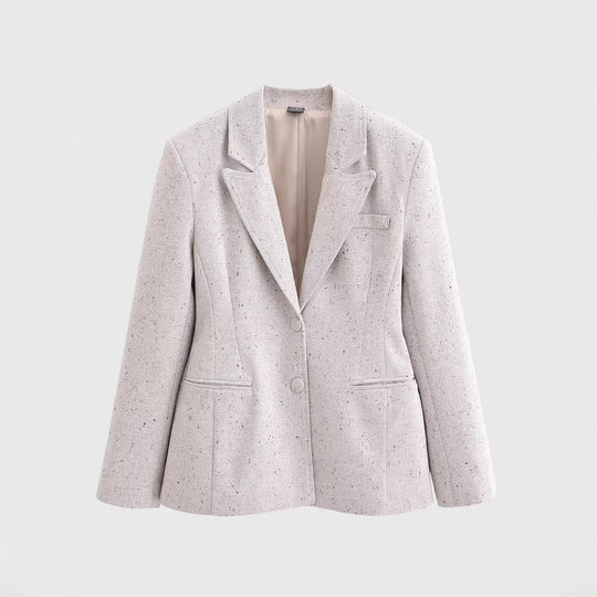 Damen Taillierter Bouclé‑Blazer mit Wiener Nähten und verdeckter Knopfleiste Shop Nory