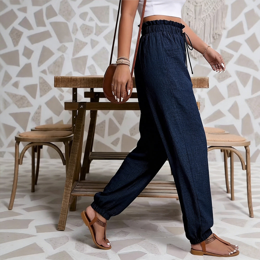 Damen weite Paperbag-Hose Shop Nory