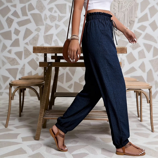 Damen weite Paperbag-Hose Shop Nory