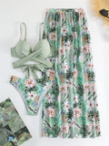 Damen Bikiniset mit schickem Wickelrock Shopnory