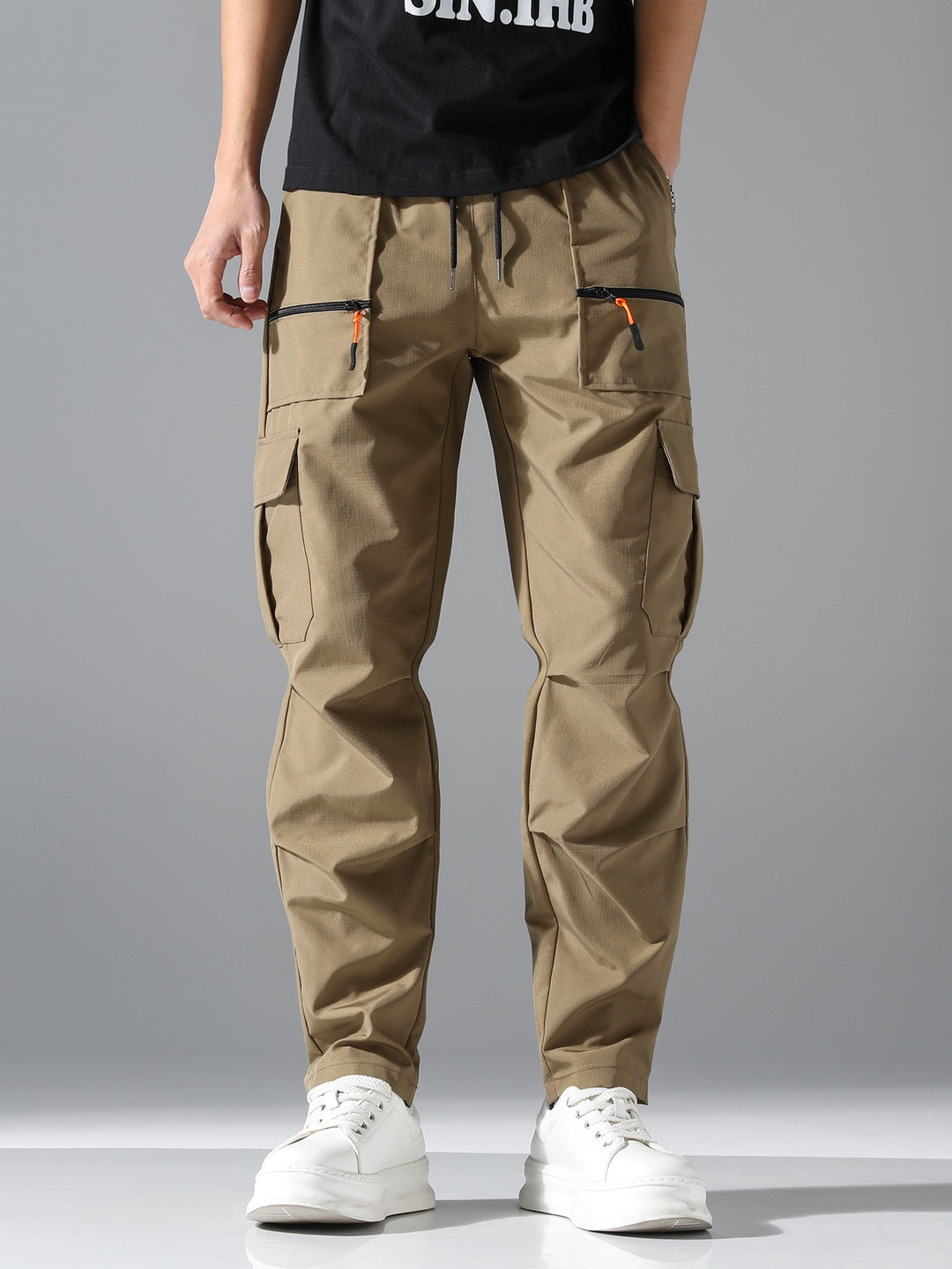 Herren Bequeme Cargo-Hose mit elastischem Bund Shop Nory