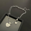 Damen Kette mit herzförmigem Anhänger und Perledetails Shop Nory
