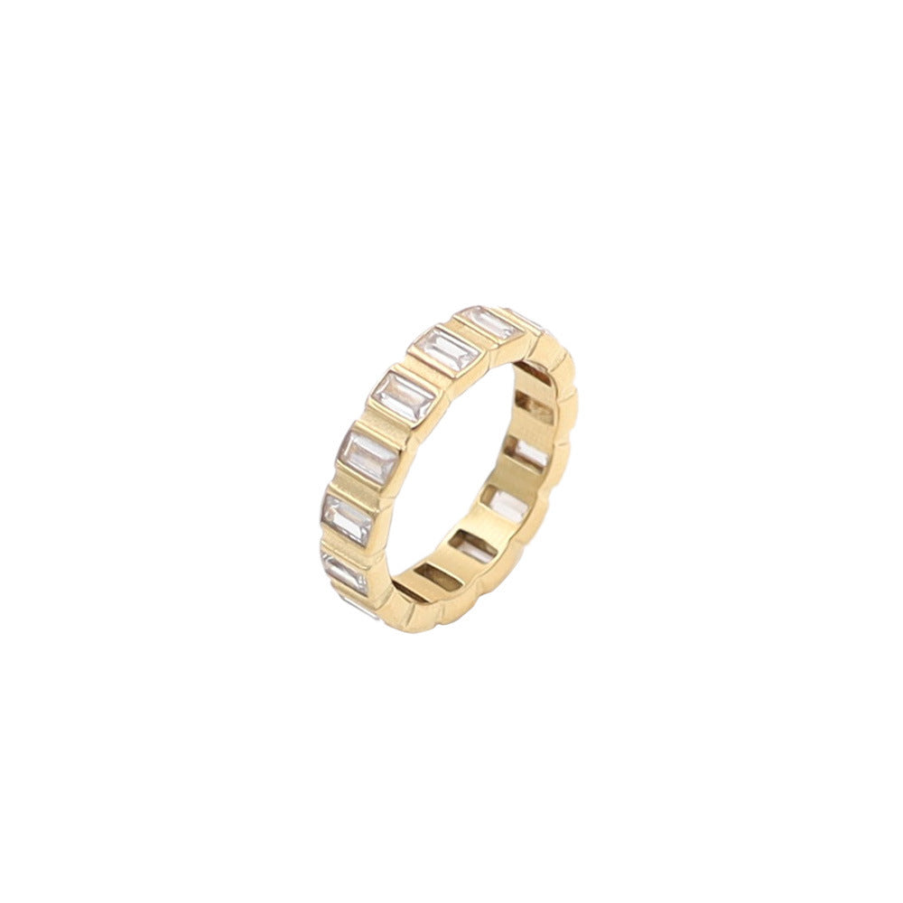 Damen eleganter und zeitloser Zirkonia Ring Shop Nory