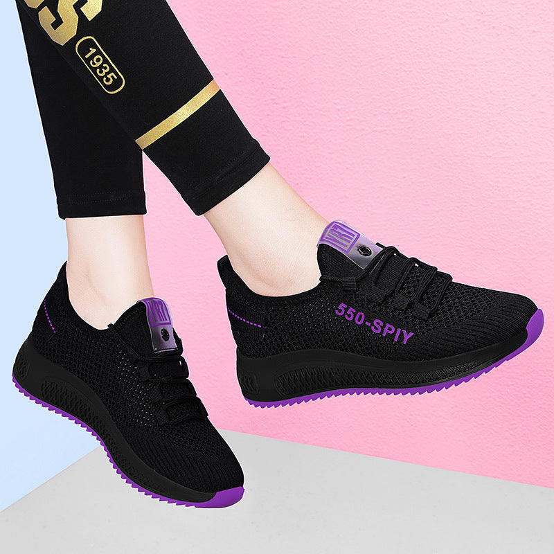 Damen Atmungsaktive und flexible Laufschuhe mit dämpfender Sohle