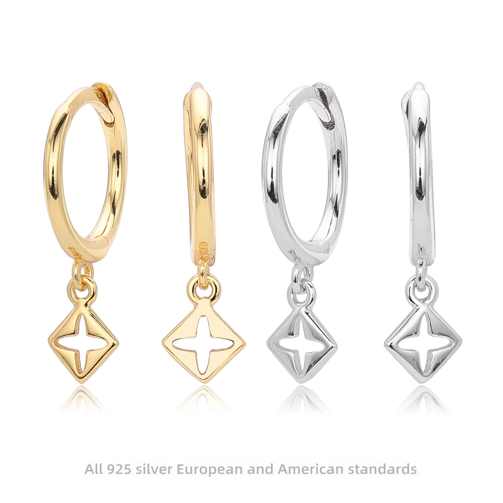 Damen Creolen mit filigranem Anhängerdesign Shop Nory