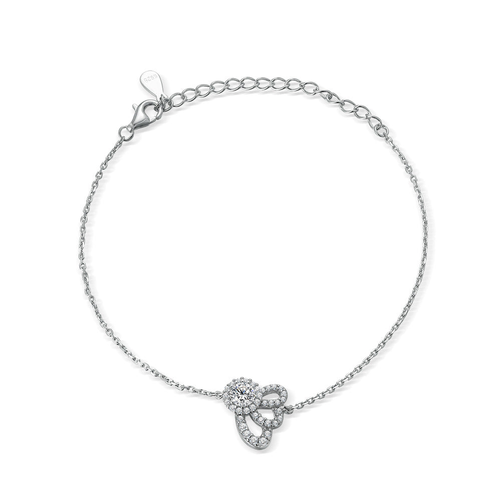 Damenarmband mit funkelndem Zirkonia und modernem Wellenmuster Shop Nory