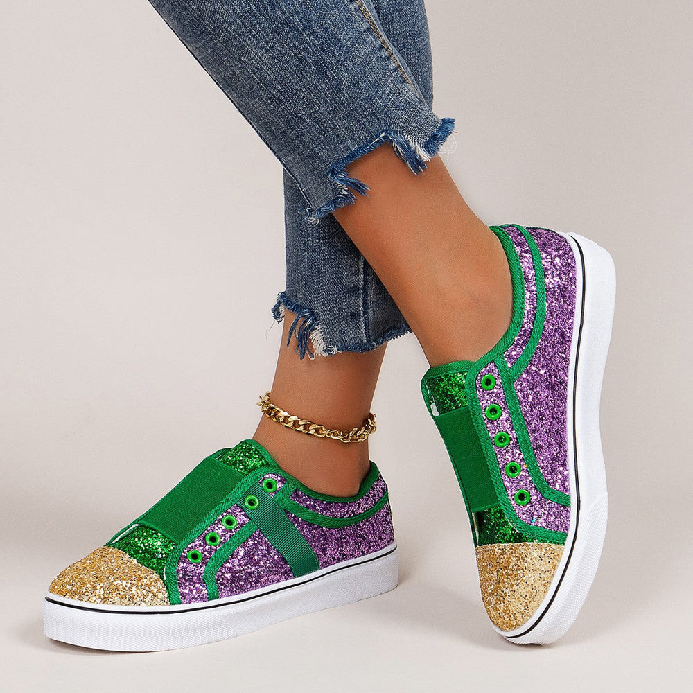 Damen Glitzernde Slip-On Sneaker