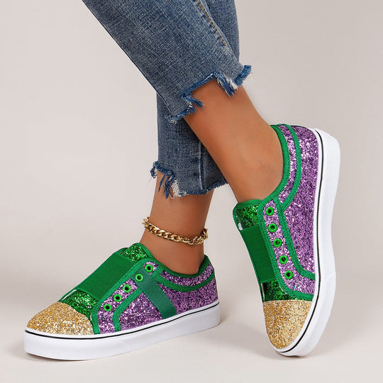 Damen Glitzernde Slip-On Sneaker