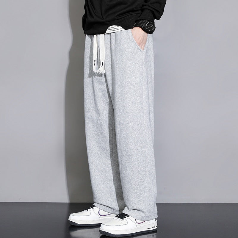 Herren Relaxed-Fit Jogginghose aus French-Terry mit weitem Bein und Tunnelzug Shop Nory