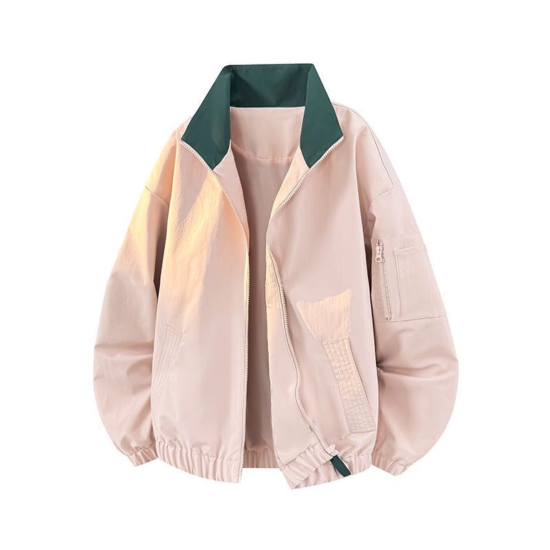 Damen Modische Übergangsjacke mit hohem Kragen und praktischen Taschen Shop Nory