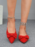 Damen Ballerinas mit stilvollem Schleifendetail und eleganter Spitze