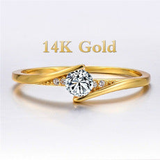 Damen Ring mit funkelndem Zirkonia und modernem Design Shop Nory
