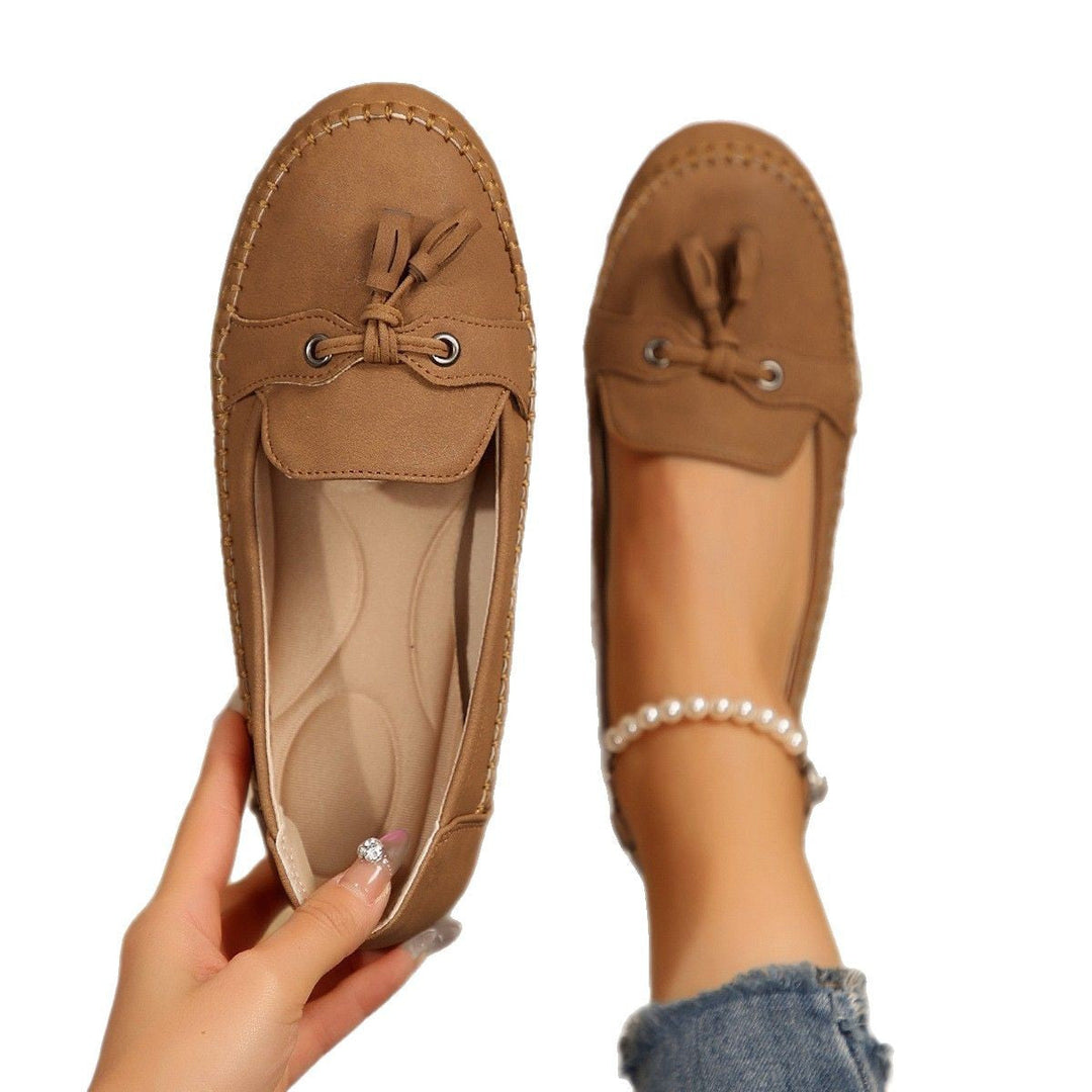 Damen Mokassins mit flexiblem und dämpfendem Fußbett