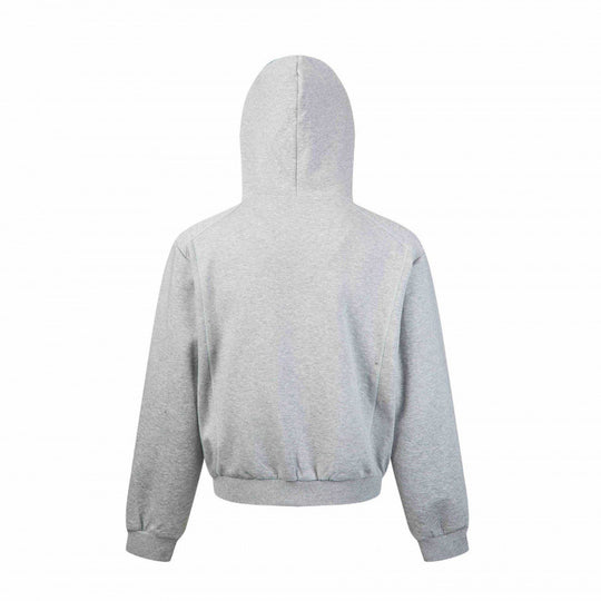 Unisex Kurz geschnittene Kapuzen-Zipjacke aus schwerem French-Terry mit elastischem Saum und Raglanärmeln Shop Nory