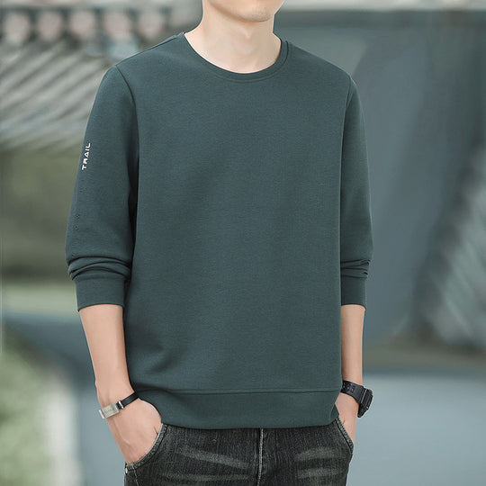 Herren Rundhals-Sweatshirt mit angerauter Innenseite und schmalem Saum Shop Nory