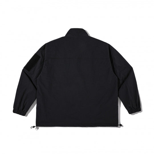 Unisex Leichte Technical-Utility Jacke mit Stehkragen, Reißverschlusstaschen und Kordelzugsaum Shop Nory