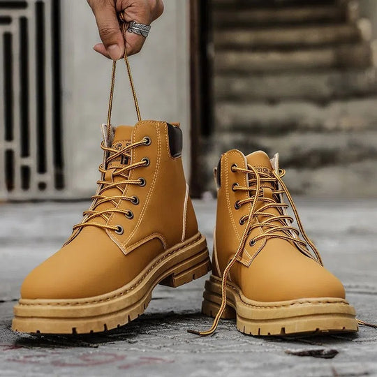Damen Schnür-Biker-Boots mit robuster Plateau-Sohle Shop Nory