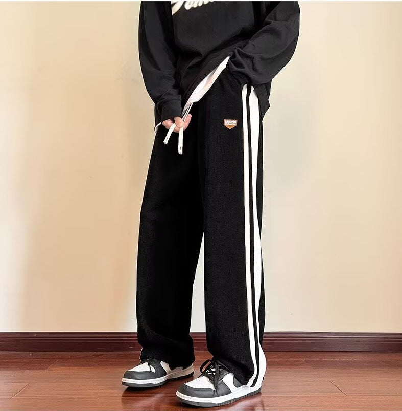 Herren Bequeme Chino-Hose mit Kontraststreifen Shop Nory