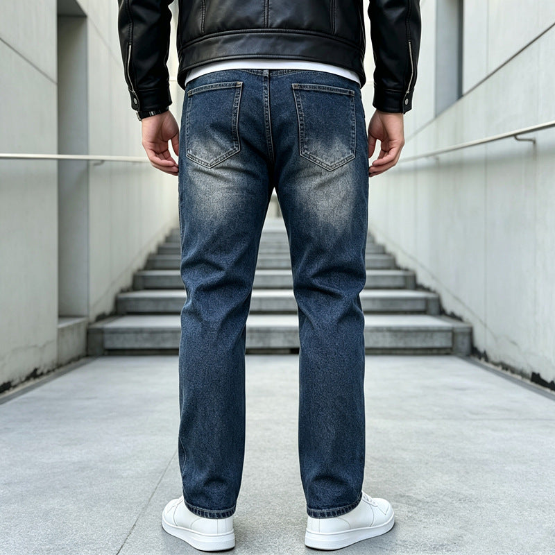 Herren Modische Cargo-Jeans mit Reißverschluss Shop Nory