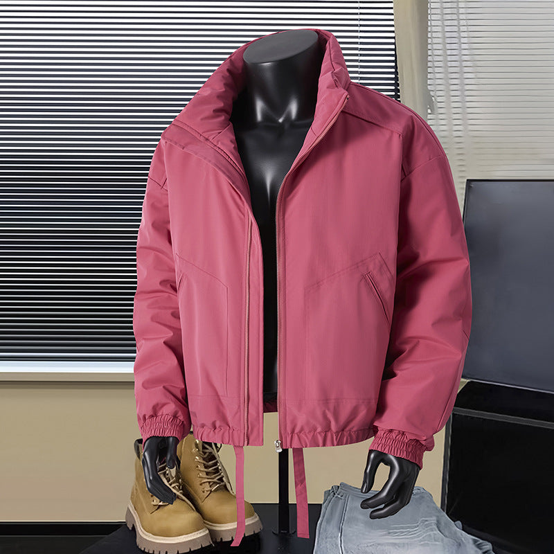 Herren Thermo‑isolierte Kurzblouson‑Jacke mit Stehkragen und Tunnelzugbund Shop Nory