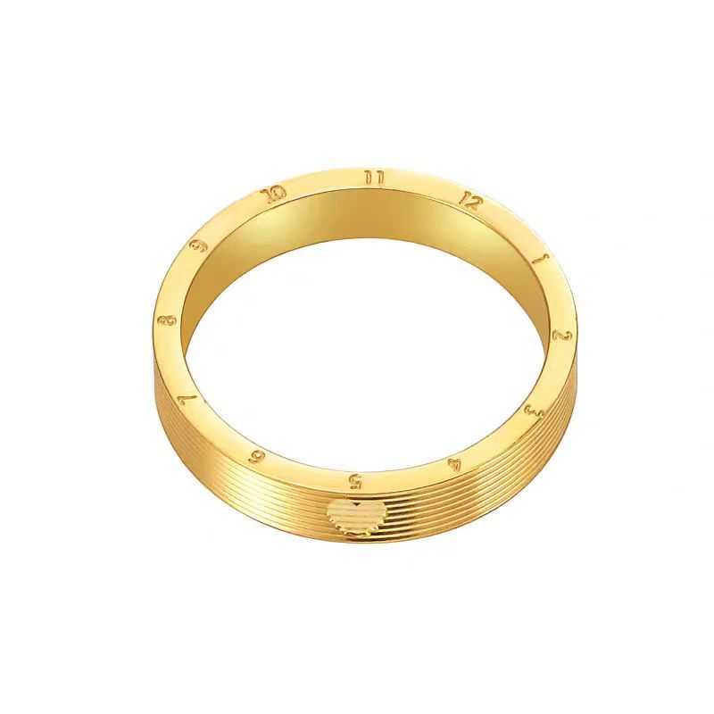 Damen Elegante Strukturierte Gold Band Ring Shop Nory