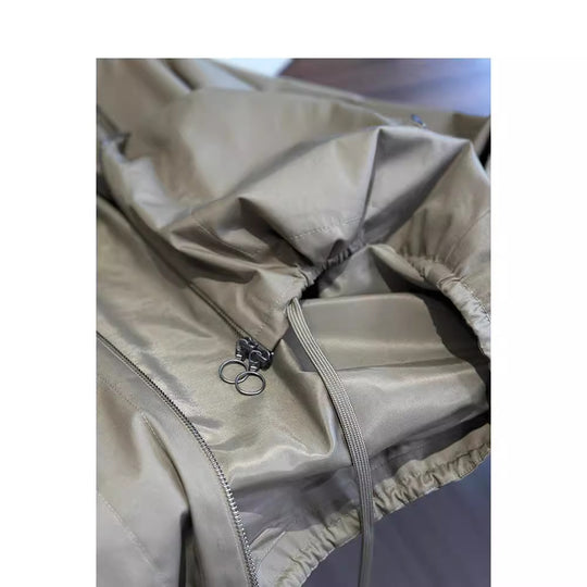 Damen Lässige Kapuzenjacke mit verstellbarem Bund Shop Nory