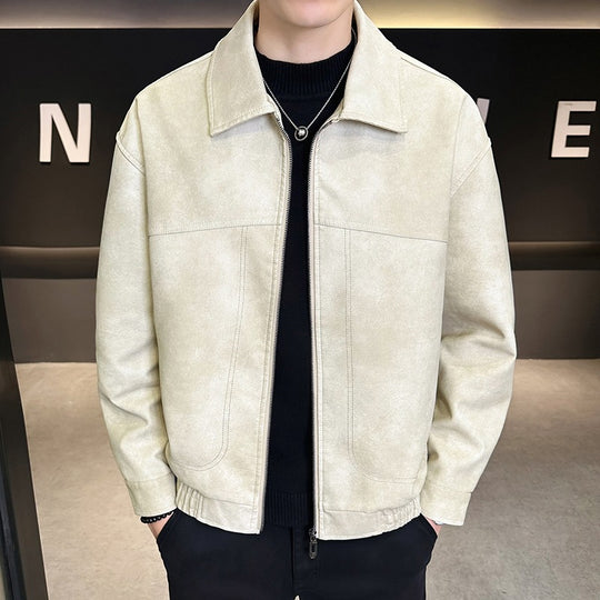 Herren Modische Jacke im Lederlook Shop Nory