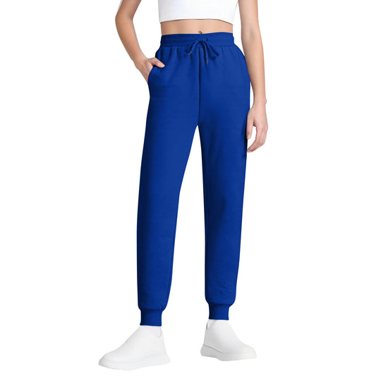 Damen nan schlanke hochgeschnittene Jogginghose mit Tunnelzug, Eingrifftaschen und Bündchen Shop Nory
