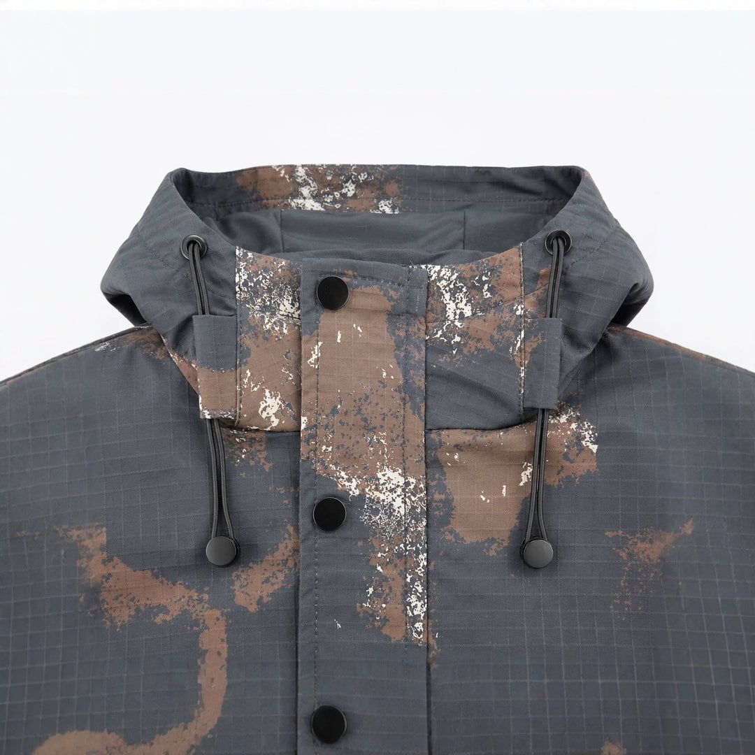 Herren Technischer Camouflage-Parka mit Kapuze und Ripstop-Außenmaterial Shop Nory