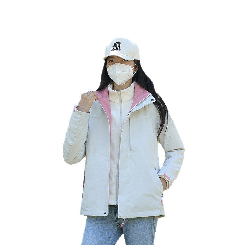Unisex Wetterfeste Trekking-Softshelljacke mit hohem Kragen und leichter Thermofütterung Shop Nory