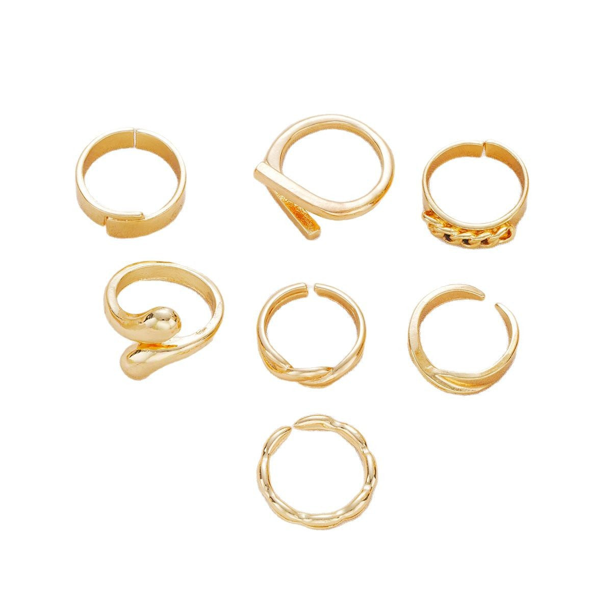 Damen Ring-Set mit kreativen und zeitgenössischen Designs Shop Nory