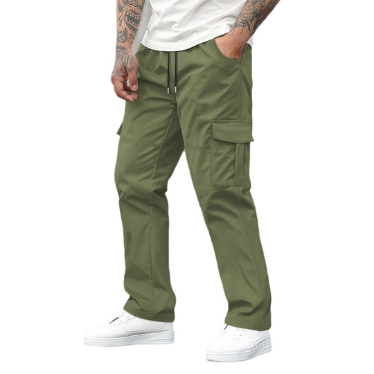 Herren technische Cargo-Freizeithose mit Tunnelzugbund, geradem Bein und aufgesetzten Klappentaschen Shop Nory