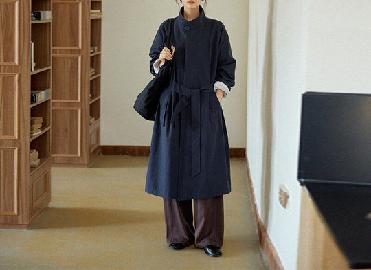 Damen Urbaner Lange Trenchcoat Shop Nory