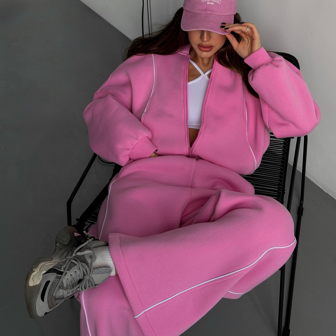 Damen Bequemer Oversized Jogginganzug Shop Nory