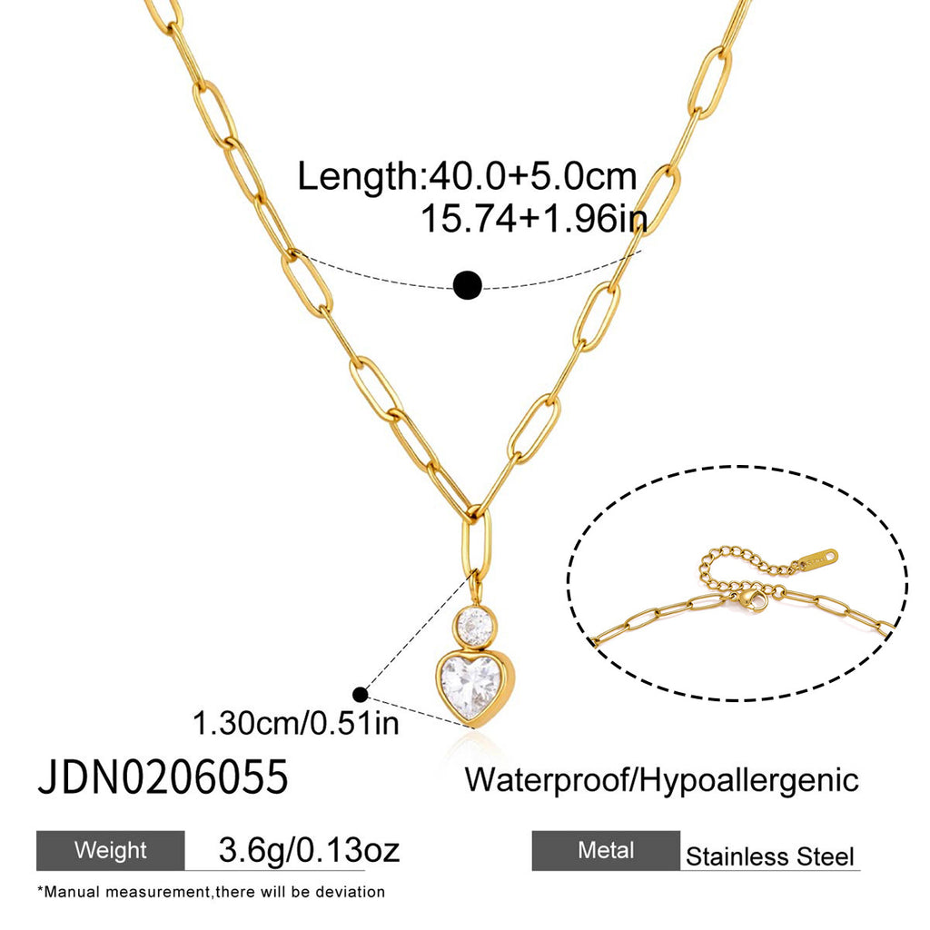 Damen Halsschmuck mit Zirkonstein Shop Nory