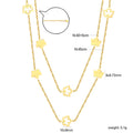 Damen Halskette mit stilvollen Ahornblatt-Anhängern und verstellbarem Verschluss Shop Nory
