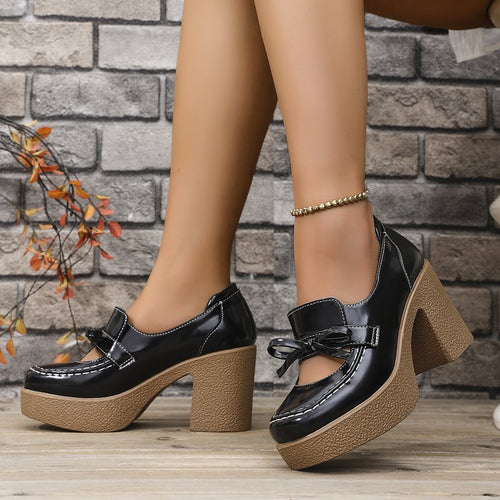 Damen elegante Clogs mit hohem Absatz