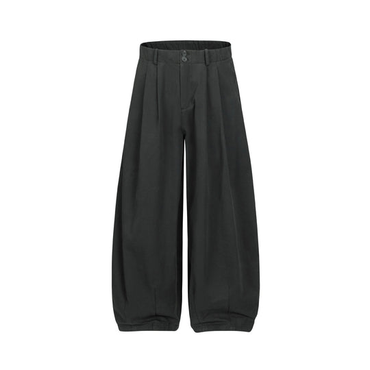 Damen Weite Culotte-Hose mit hoher Taille, Bundfalten und elastischem Knöchelabschluss Shop Nory