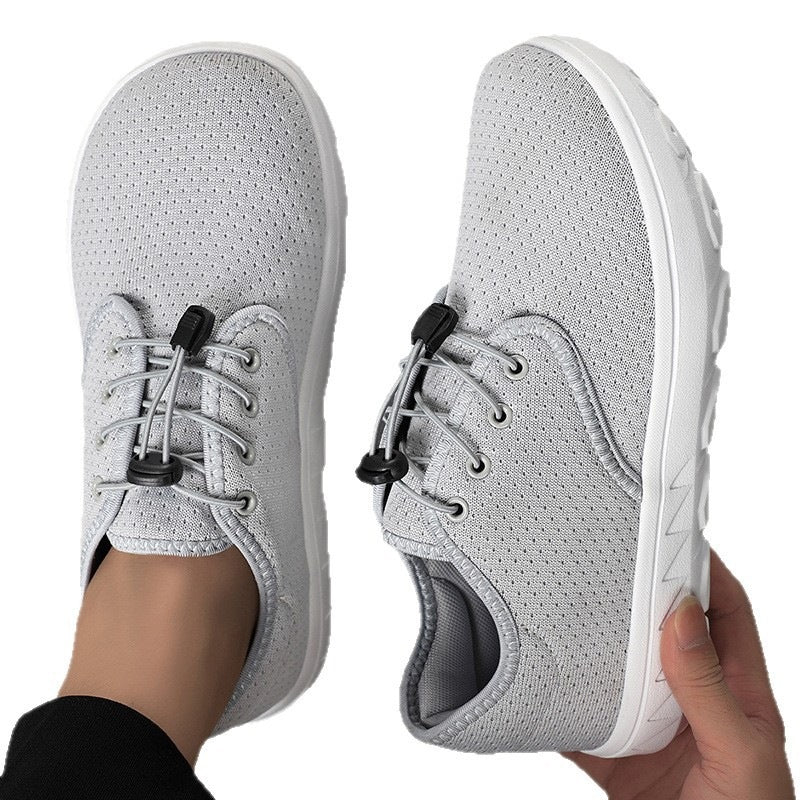 Damen Leichter Freizeit-Sneaker mit Schnellzug-Kordel, perforiertem Mesh & stoßdämpfender Laufsohle Shop Nory