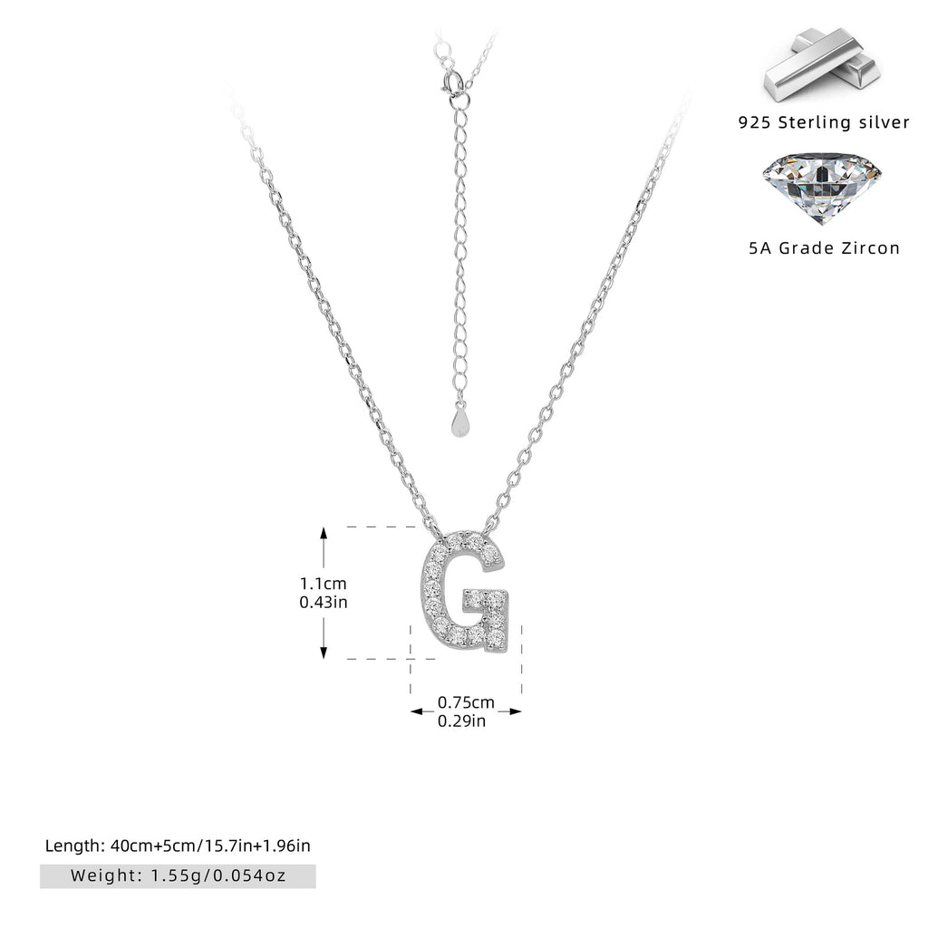 Damen Halskette mit Z-Anhänger und funkelnden Zirkonia Shop Nory