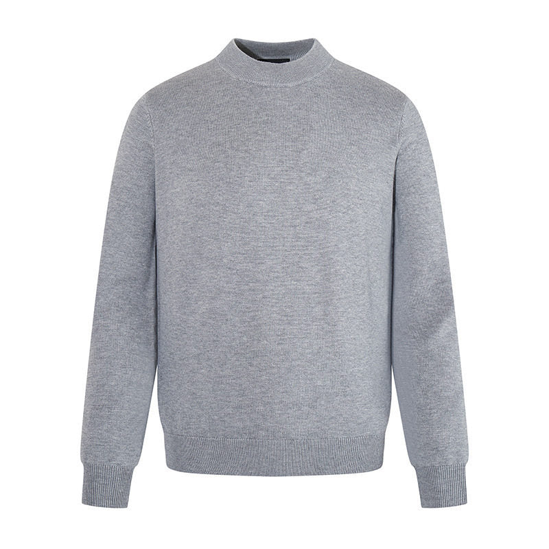 Herren Feinstrickpullover mit leichtem Stehkragen und gerippten Bündchen Shop Nory