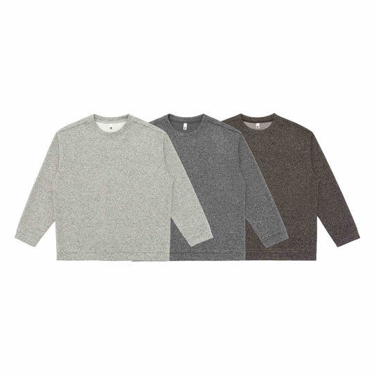 Unisex Feinstruktur-Sweatshirt mit Rundhalsausschnitt und Oversize‑Silhouette Shop Nory