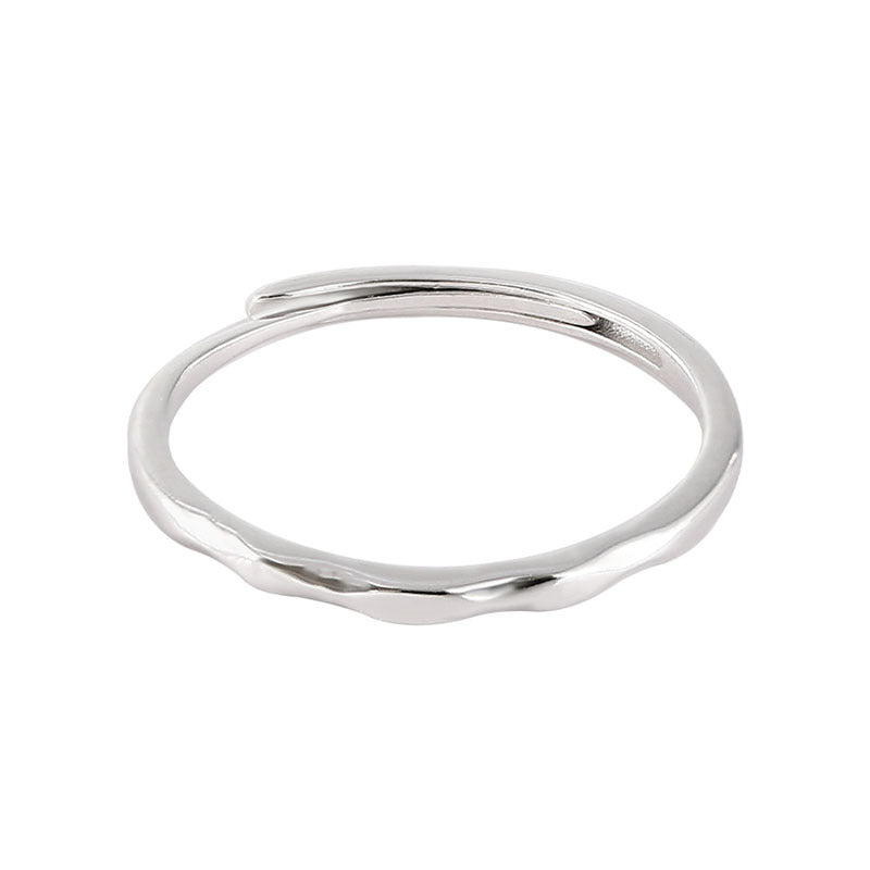 Damen zierlicher, geschwungener Silberring Shop Nory