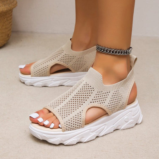 Damen Sportliche Sneakers mit atmungsaktivem Mesh-Obermaterial