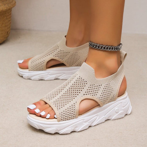 Damen Sportliche Sneakers mit atmungsaktivem Mesh-Obermaterial