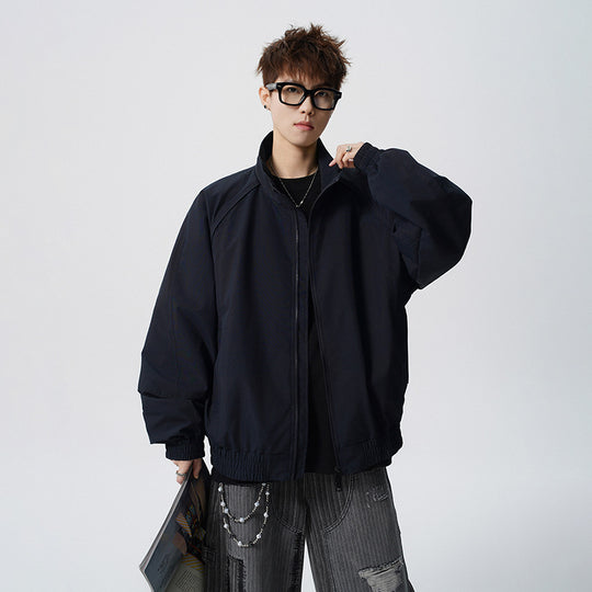 Unisex Oversized Windjacke mit Stehkragen und Raglanärmeln Shop Nory