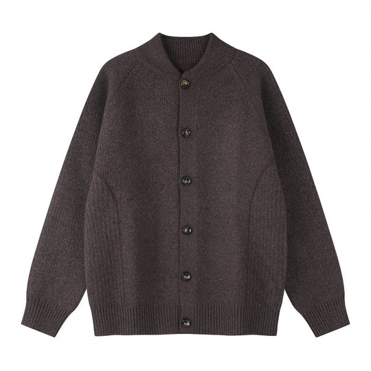 Herren Relaxter Grobstrick-Cardigan mit Raglanärmeln und Rippenabschlüssen Shop Nory