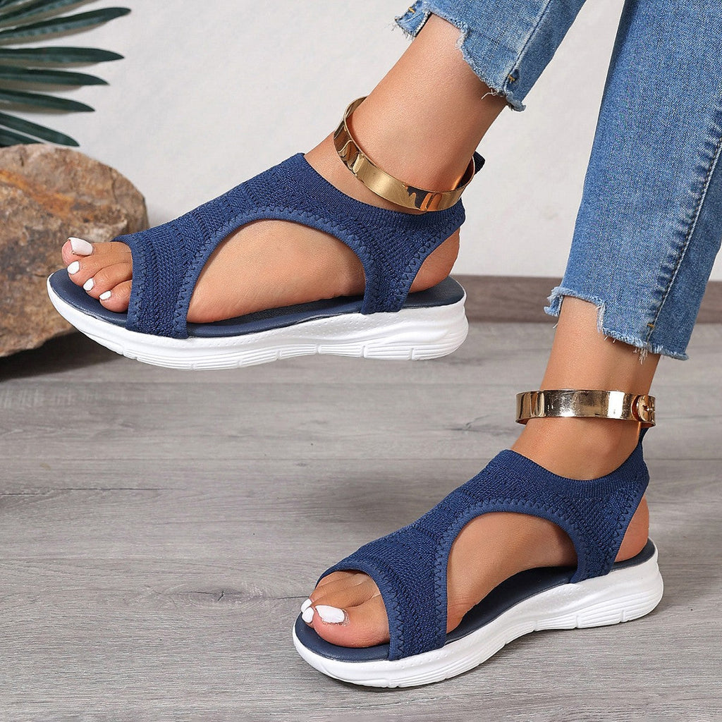 Damen Atmungsaktive Sandalen mit flexiblem Riemendesign und komfortabler Sohle Shopnory