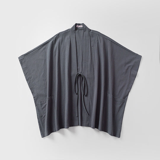 Damen Oversize Kimono-Cardigan mit Bindegürtel und Eingrifftaschen Shop Nory